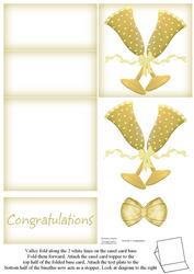 Gold Celebration Glasses 5 Minute Easel Card