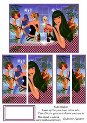 A Night Out with the Girls Stacker Card