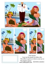Cocktails by the Pool Stacker Card