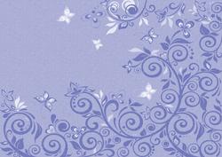 Flourishes & Butterflies Bright Shade A4 Backing Paper