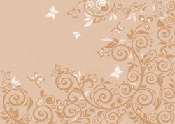 Flourishes & Butterflies Earthy Shade A4 Backing Paper