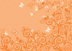 Flourishes & Butterflies Earthy Shade A4 Backing Paper