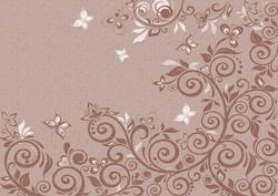Flourishes & Butterflies Earthy Shade A4 Backing Paper