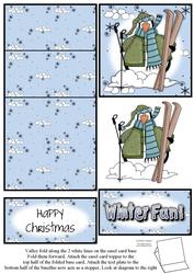 Brand New Penguin & Snowballs Christmas 5 Minute Easel Card