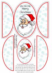 Santa Oval Gate Fold