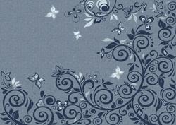 Flourishes & Butterflies Rich Shade A4 Backing Paper