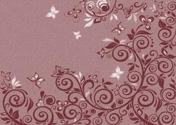 Flourishes & Butterflies Rich Shade A4 Backing Paper