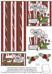 Brand New Christmas Mice 5 Minute Easel Card