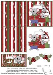 Brand New Christmas Mice 5 Minute Easel Card