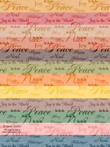 Earthy Shades Christmas Sentiments Backing Papers