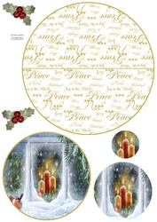 Christmas Window Wobble Card Sheet