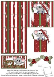 Brand New Christmas Mice 5 Minute Easel Card