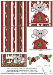 Brand New Christmas Mice 5 Minute Easel Card