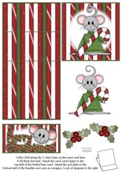 Brand New Christmas Mice 5 Minute Easel Card