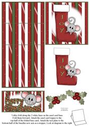 Brand New Christmas Mice 5 Minute Easel Card
