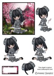 Oriental Cherry Blossom Step by Step Decoupage & Text Plate