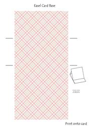 Shabby Chic Rose Easel Card Base 2 Mix N Match