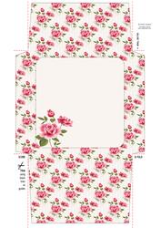 Shabby Chic Rose 5x5 Envelope 1 Mix N Match