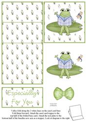 Super Cute Frog 5 Minute Easel Card