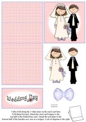 Bride & Groom 5 Minute Easel Card