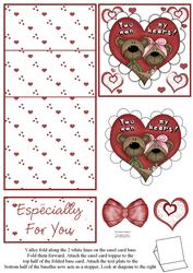 Loved Up Teddies 5 Minute Easel Card