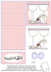 Wedding Glasses 5 Minute Easel Card