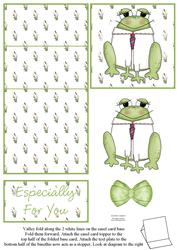 Cute Little Frog 5 Minute Easel Card
