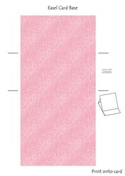 Pink Angel Teddy Easel Card Base 4 Mix N Match
