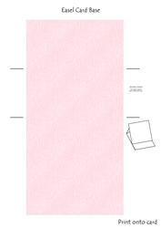 Pink Angel Teddy Easel Card Base 6 Mix N Match