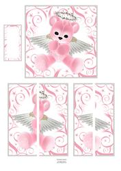 Pink Angel Teddy Side Stacker Mix N Match