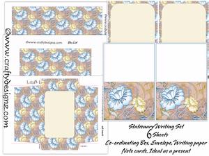 Big Bold Beautiful Flowers Stationary Kit