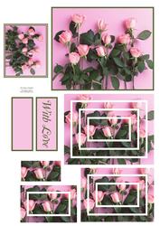 Pink Roses Concentric Pyramid
