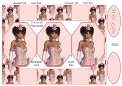 Beauty in Pink 3 Panel Pop Up