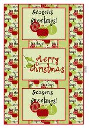 Christmas Baubles 3 Panel Foldback