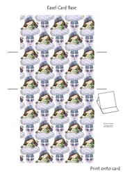 Cloey Loves Purple (1) Easel Card Base 1 Mix N Match