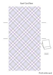 Cloey Loves Purple (1) Easel Card Base 2 Mix N Match