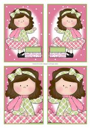 Le Chic Girls in Pinks & Greens Toppers