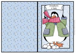 Penguin & Snowball Quick Card