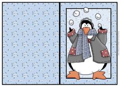 Penguin & Snowball Quick Card