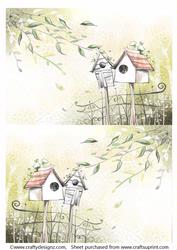 2 A5 Backgrounds for Your Decoupage Ladies & Rubber Stamps