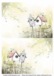 2 A5 Backgrounds for Your Decoupage Ladies & Rubber Stamps