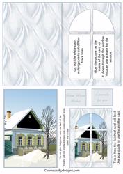 Winter Scene Window Card Kit