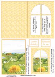 Sunny Meadow Window Card Kit
