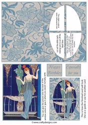 Art Deco Window Card Kit 7