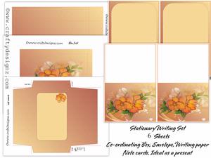 Fancy Floral Stationary Kit
