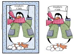 Penguin & Snowballs Card Front