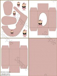 Baby Girl Pink & Chocolate Baby Shoe & Box Kit