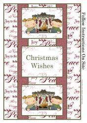 Waiting for Santa Christmas 3 Panel Fold Back