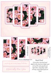 Brand New Floral Pyramid Panel Card Kit