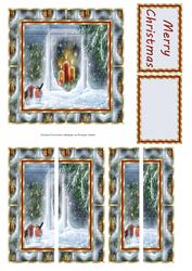 Robins at the Christmas Window Side Stacker